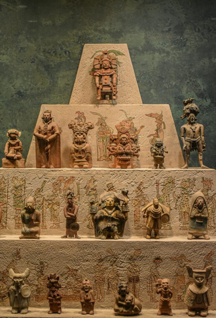 Statues in an Ancient Temple