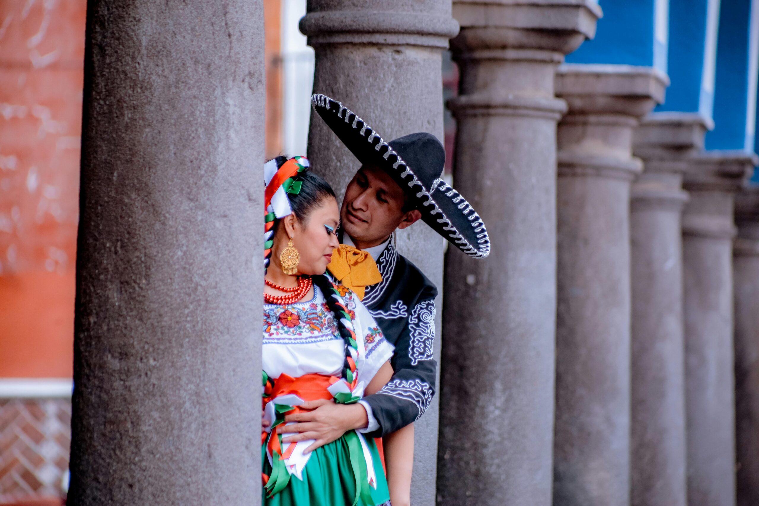 Mexican couple in Traditional Costume